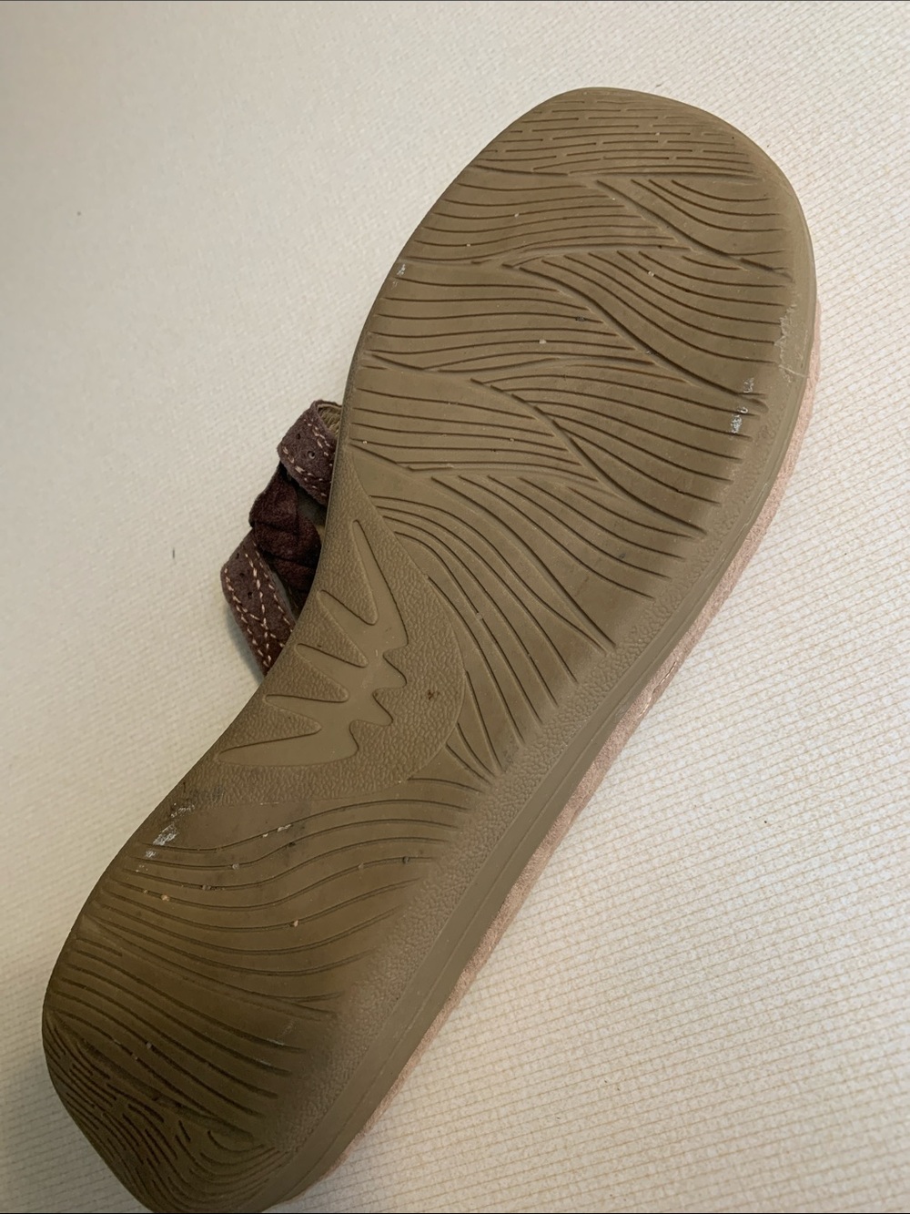 Earth Spirit Taupe Floral Cutout Thong Sandals - Picture 6 of 6